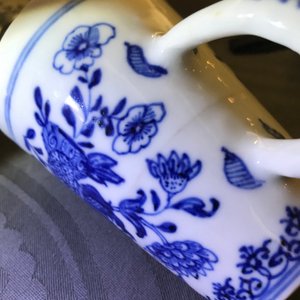 Een Chinese blauwwitte specerijenset op onderschotel, Qianlong — foto 18