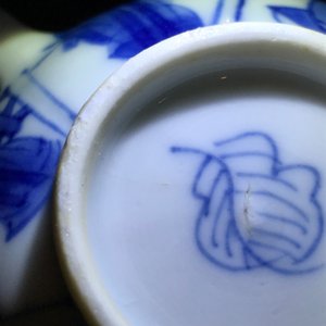 Een Chinese blauwwitte theepot met lange Lijzen, Kangxi — foto 8