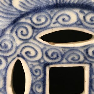 Een Chinese blauwwitte tromvormige armsteun, Qianlong — foto 21