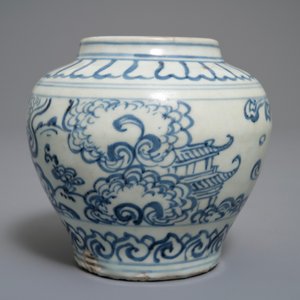 Een Chinese blauwwitte vaas, Hongzhi — foto 2