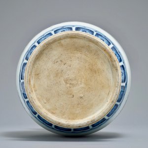 Een Chinese blauwwitte vaas met 'sanduo' decor, 19/20e eeuw — foto 5