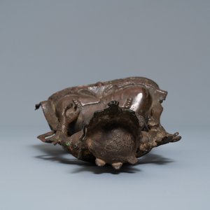 Een Chinese bronzen figuur van Boeddha, 18e eeuw — foto 8