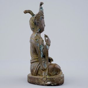 Een Chinese bronzen figuur van Boeddha Shakyamuni, 19e eeuw — foto 3