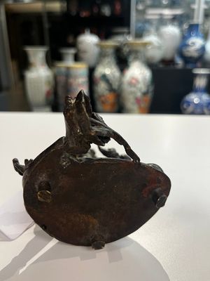Een Chinese bronzen figuur van Wenchang Wang en een Tara in koperlegering, Ming en 19/20e eeuw — foto 6