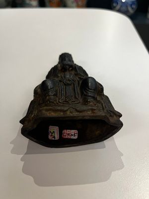Een Chinese bronzen figuur van Wenchang Wang en een Tara in koperlegering, Ming en 19/20e eeuw — foto 8