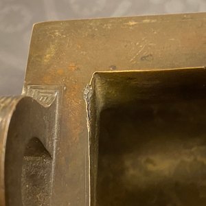 Een Chinese bronzen wierookbrander voor de islamitische markt met Farsi inscriptie, Xuande merk, Qing — foto 13