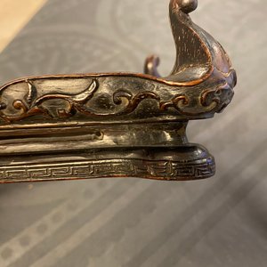Een Chinese bronzen wierookbrander voor de islamitische markt met Farsi inscriptie, Xuande merk, Qing — foto 29
