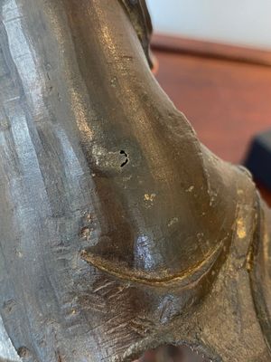 Een Chinese bronzen Zhen Wu met sporen van lakwerk, Ming — foto 10