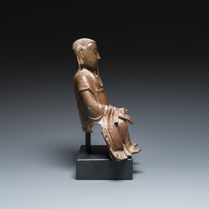 Een Chinese bronzen Zhen Wu met sporen van lakwerk, Ming — foto 3