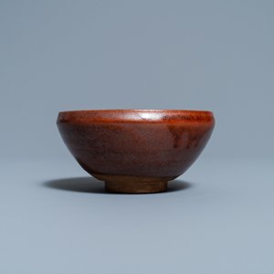 Een Chinese bruin-geglazuurde kom, Song of later — foto 2