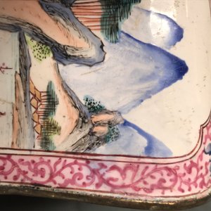 Een Chinese Canton email vaas met vogels bij bloemen, Qianlong — foto 15