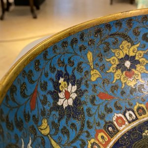 Een Chinese cloisonné 'draken' kom, Wanli merk, 19e eeuw — foto 21