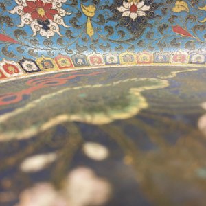Een Chinese cloisonné 'draken' kom, Wanli merk, 19e eeuw — foto 32