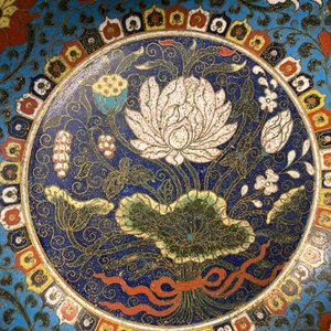 Een Chinese cloisonné 'draken' kom, Wanli merk, 19e eeuw — foto 8