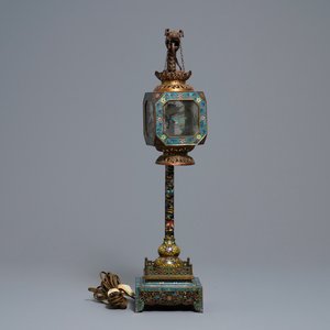 Een Chinese cloisonné lantaarn, Republiek — foto 3