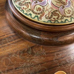 Een Chinese cloisonné replica van Zhang Hengs aardbevingsmeter, 20e eeuw — foto 21