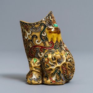 Een Chinese cloisonné replica van Zhang Hengs aardbevingsmeter, 20e eeuw — foto 10