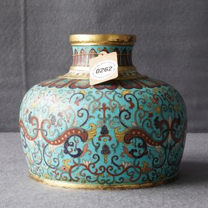 Een Chinese cloisonné vaas, Qianlong merk, 19/20e eeuw — foto 15