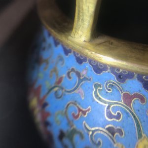 Een Chinese cloisonné wierookbrander, Qianlong merk, 18/19e eeuw — foto 16