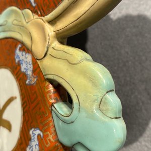 Een Chinese 'Daji' wandplaquette in de vorm van een kalebasvaas, 19e eeuw — foto 14