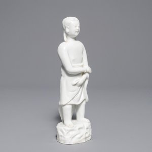 Een Chinese Dehua blanc de Chine figuur van 'Adam', Kangxi — foto 7