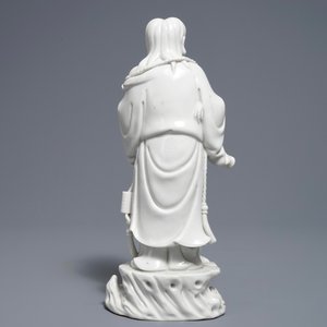 Een Chinese Dehua blanc de Chine figuur van Liu Hai met de pad, gemerkt voor Xie Bamboo, begin 19e eeuw — foto 3