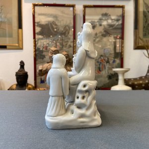 Een Chinese Dehua blanc de Chine groep van een Nederlands gezin, Kangxi — foto 12