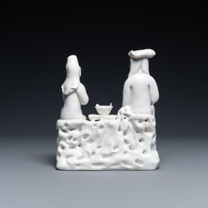 Een Chinese Dehua blanc de Chine groep van een Nederlands gezin, Kangxi — foto 5