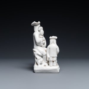 Een Chinese Dehua blanc de Chine groep van een Nederlands gezin, Kangxi — foto 6