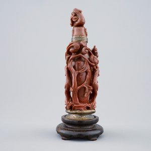 Een Chinese dekselvaas in goudsteen met bronzen montuur door Maquet Paris, 19/20e eeuw — foto 4