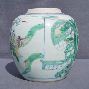 Een Chinese doucai gemberpot, wellicht Kangxi/Yongzheng — foto 14