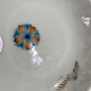 Een Chinese doucai schotel, Yongzheng merk, 19/20e eeuw — foto 5