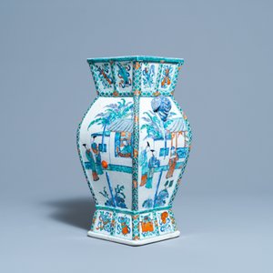 Een Chinese doucai 'Xi Xiang Ji' vaas, Qianlong/Jiaqing — foto 6