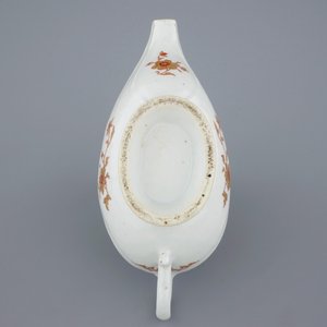 Een Chinese exportporseleinen sauskom met wapenschild "De Heere", Qianlong, ca. 1763 — foto 7