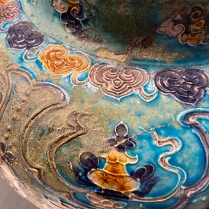 Een Chinese fahua vaas met boeddhistische leeuwen, Ming — foto 10