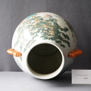 Een Chinese famille rose '100 herten' vaas, Qianlong merk, 20e eeuw — foto 10