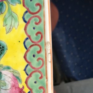Een Chinese famille rose 'draken en feniksen' kom voor de Straits of Peranakan markt, Guangxu merk en periode — foto 11