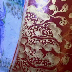 Een Chinese famille rose eierschaal vaas met koraalrode fondkleur, Yongzheng — foto 14