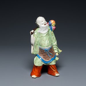 Een Chinese famille rose figuur van een onsterfelijke, Qianlong — foto 1