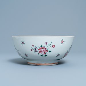 Een Chinese famille rose kom met Britse schepen, Qianlong — foto 5