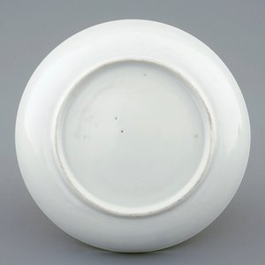 Een Chinese famille rose kop en schotel met pseudo-tabaksbladeren decor, Qianlong, 18e eeuw — foto 3