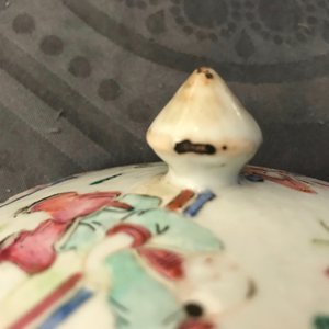 Een Chinese famille rose schotel, een dekselpot en een kom, 19e eeuw — foto 29