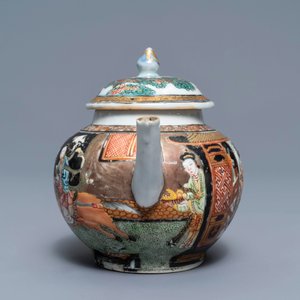 Een Chinese famille rose theepot met doorlopend decor, Yongzheng — foto 4
