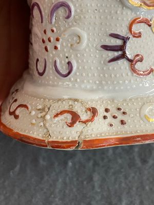 Een Chinese famille rose vaas met mandarijns decor, Qianlong — foto 12