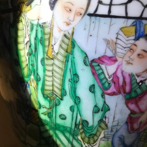 Een Chinese famille rose vaas met tweezijdig decor, 19/20e eeuw — foto 12