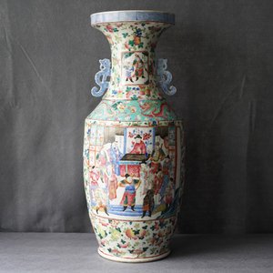 Een Chinese famille rose 'Wu Shuang Pu' vaas, 19e eeuw — foto 7
