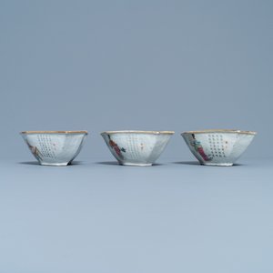 Een Chinese famille rose zoetvleesset of rijsttafel met 'Wu Shuang Pu' decor, 19e eeuw — foto 5