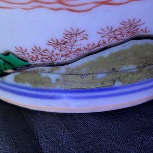 Een Chinese famille verte dekselvaas en een Swatow pot, Transitie periode en 19e eeuw — foto 19