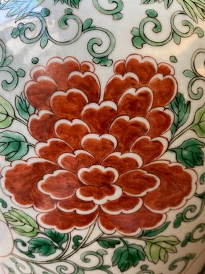 Een Chinese famille verte 'Hehe Erxian' vaas, Kangxi — foto 7