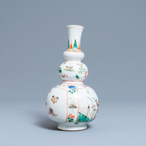 Een Chinese famille verte kalebasvaas, Kangxi — foto 2